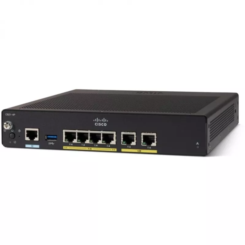 Router com fios Cisco C927-4P Gigabit Ethernet preto