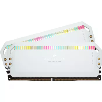 DIMM 64 GB DDR5-5200 2x 32 GB kit duplo branco Dominator Platinum RGB INTEL XMP