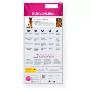 EUKANUBA Breed Specific pastor alemão com frango comida para cães, 12 kg