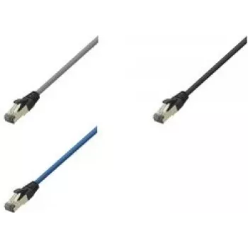 Logilink Premium Cabo de rede Cat.8.1, preto, 0,50 m (CQ8023S)