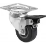 Roda giratória 50 mm Roadinger 30004016 cinzento com travão
