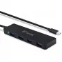 Hub USB FANTEC UMP-4U31-C com 4x portas USB-A 3.0 e ligação USB-C
