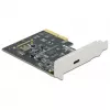 DeLOCK - Adaptador USB - PCIe 3.0 x4 Low-Profile - USB 3.2 Gen 2x2 x 1 (89036)