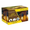 Fio de luzes de jardim LED VISIONAL com 15 casquilhos E27, 15 m de comprimento, 1 m de espaçamento, cabo preto (H05VV-F 2x0,75)