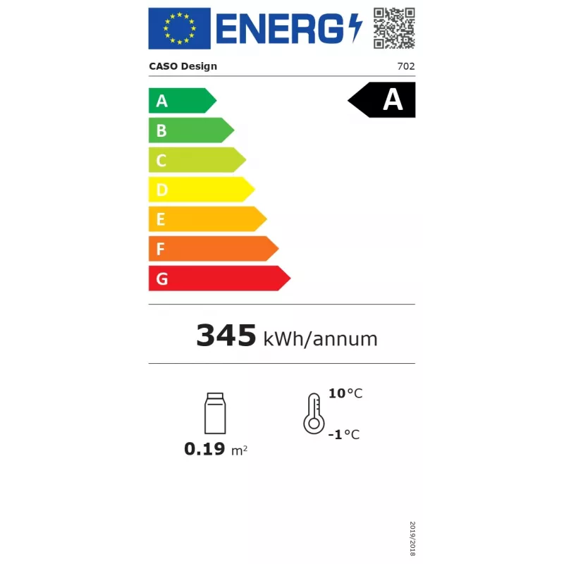 Caso | Barbecue Cooler | S-R | Classe de eficiência energética A | Instalação livre | Preto