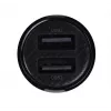 Carregador de automóvel Baseus Gain Pro universal preto – 2× USB 2.0, 2,4 A por porta, entrada 12–24 V, saída 5 V