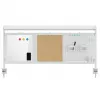 Divisória de secretária Ergo Office ER-300 W, largura 1250 mm, carga máxima 10 kg