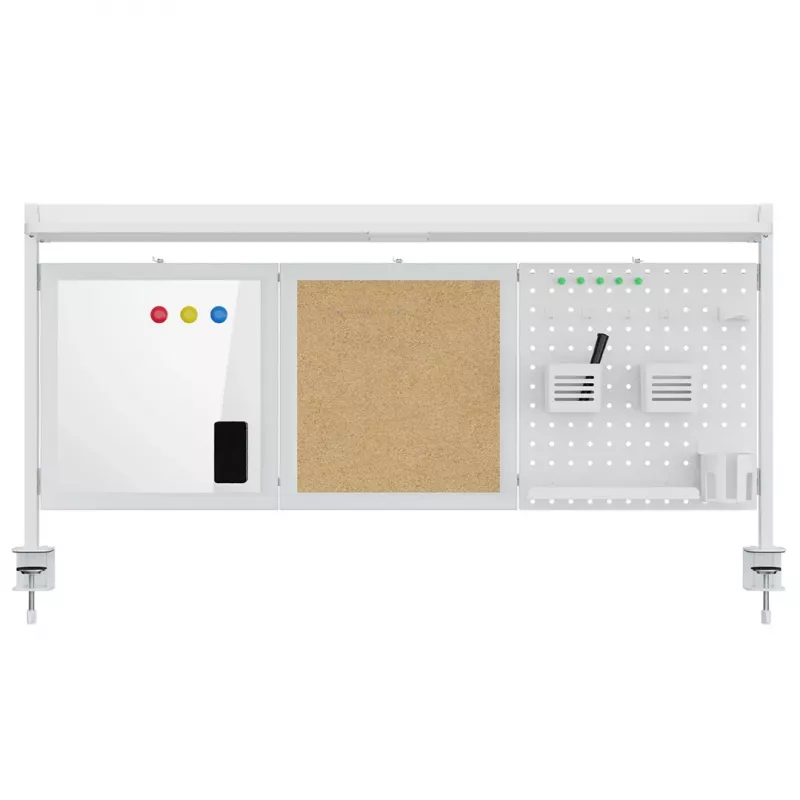 Divisória de secretária Ergo Office ER-300 W, largura 1250 mm, carga máxima 10 kg