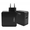 ANSMANN 247PD - fonte de alimentação - 45 Watt - 4700 mA - PD, QC 3.0 - 2 portas de saída (USB, USB-C) - preto (1001-0095)