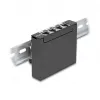 Patch panel DELOCK Mini Desktop RJ45 4 portas Cat.6A blindado preto, metal, 90×22×93 mm