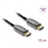 Cabo ótico ativo DisplayPort 2.1 DELOCK 8K 60 Hz 40 Gbps 15 m