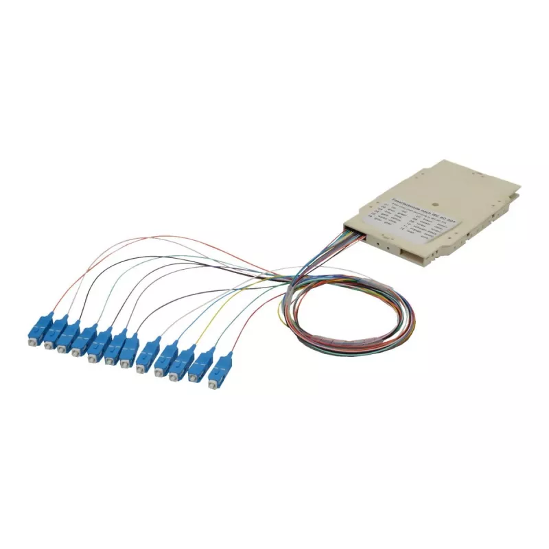 Cassete de fusão Digitus A-96522-02-UPC-4 com 12 pigtails SC OM4