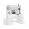 Conjunto secretária KUBA + módulo de extensão, branco