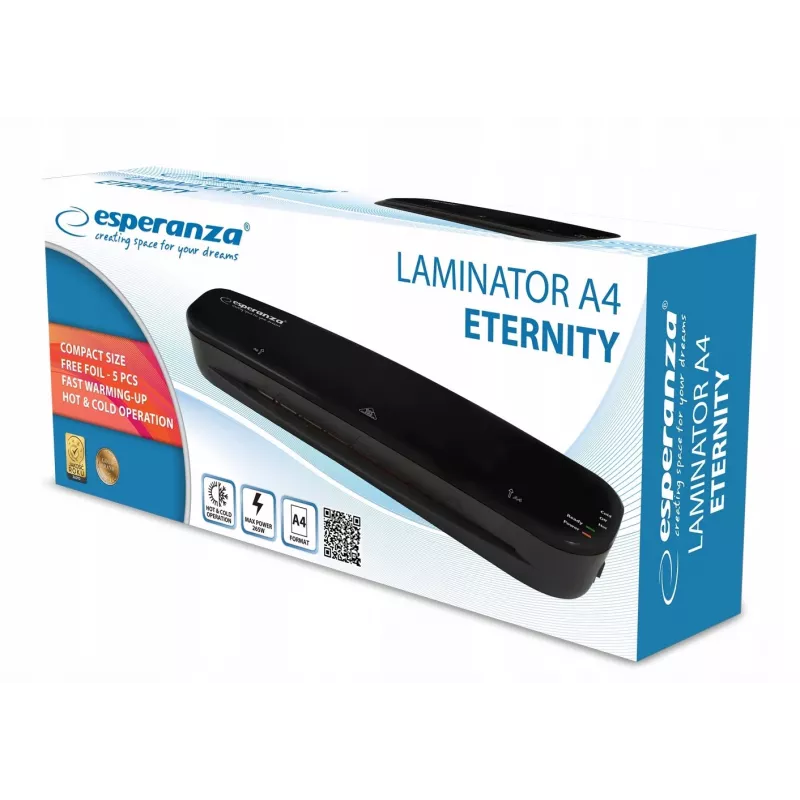 Plastificadora Esperanza EFL002 frio/calor 250 mm/min preto