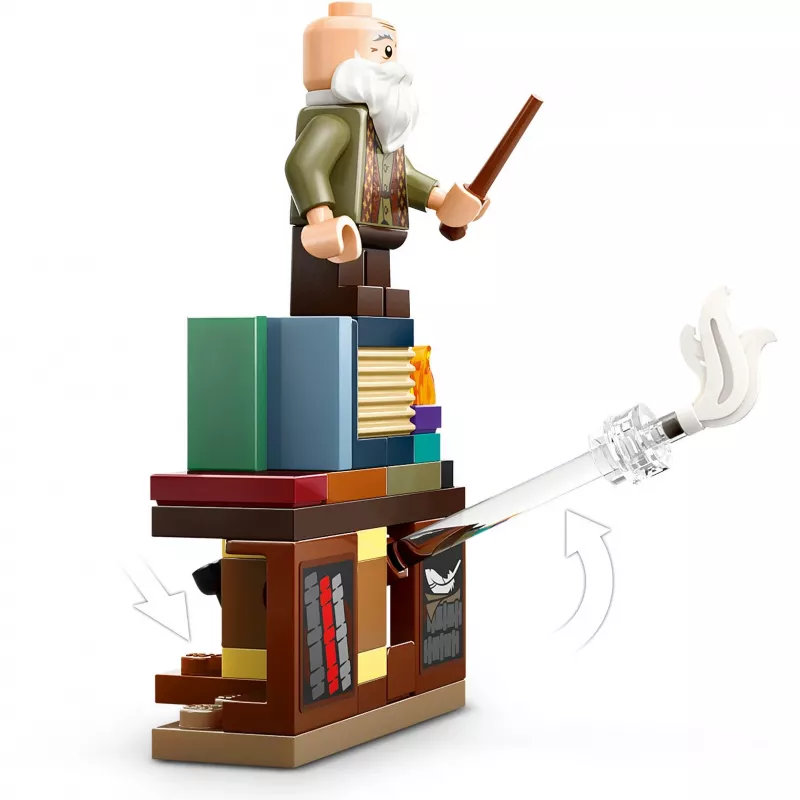 Conjunto de construção LEGO Harry Potter Aula de feitiços do Castelo de Hogwarts 76442 – 204 peças, 3 minifiguras, para crianças a partir dos 8 anos