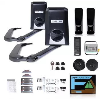 Kit de motor para portão FAAC 392 24V para portões de duas folhas até 5 m de largura total
