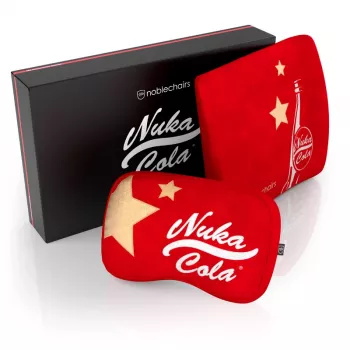 noblechairs conjunto de almofadas de espuma viscoelástica - Fallout Nuka-Cola Edition (embalagem aberta)