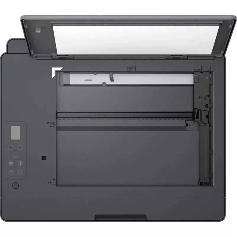 Impressora multifunções HP Smart Tank 581 jato de tinta térmico cor — A4, Wi‑Fi, duplex (manual), 4 tinteiros, 4800x1200 DPI