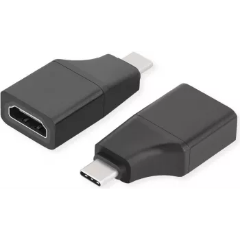 ROTRONIC-SECOMP VALUE - Adaptador de vídeo - 24 pin USB-C macho para HDMI fêmea - preto - suporta 4K 60 Hz (3840 x 2160)