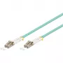 Wentronic 93385 Cabo patch de fibra multimodo LC-LC OM3, turquesa