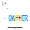 Manta SNL62MT GAMER luz de néon LED, USB, 5 W, multicolor
