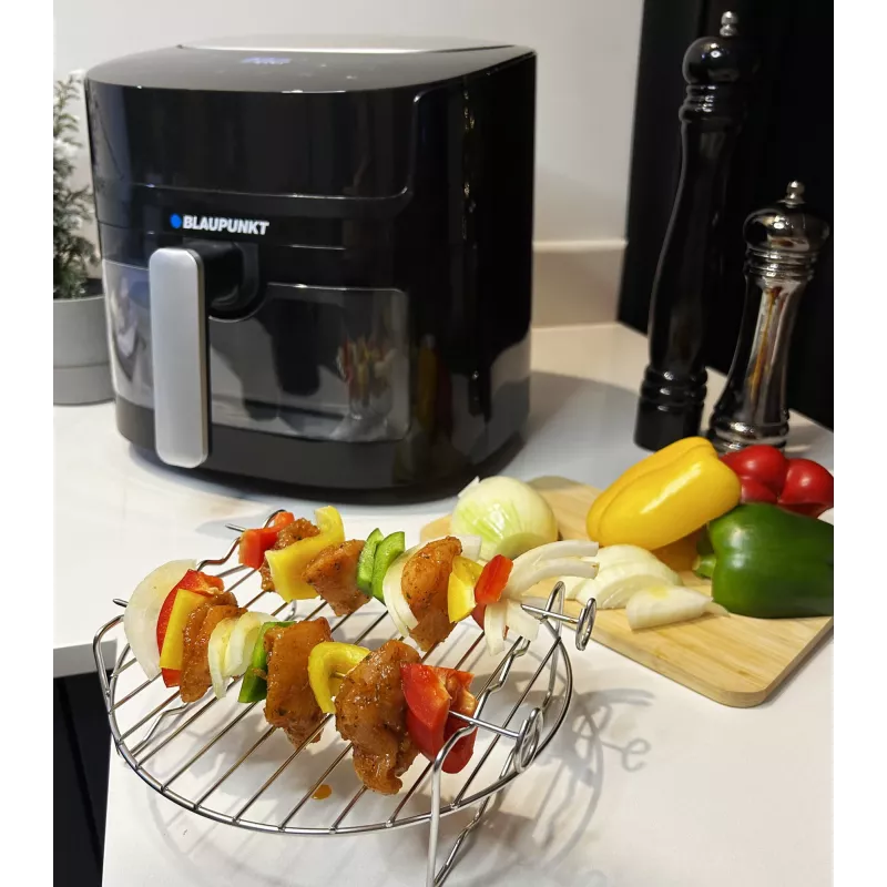 Fritadeira de ar quente BLAUPUNKT AFD712 – capacidade 7,2 l, 1800 W, controlo digital por toque, 40–200 °C, temporizador de 60 minutos