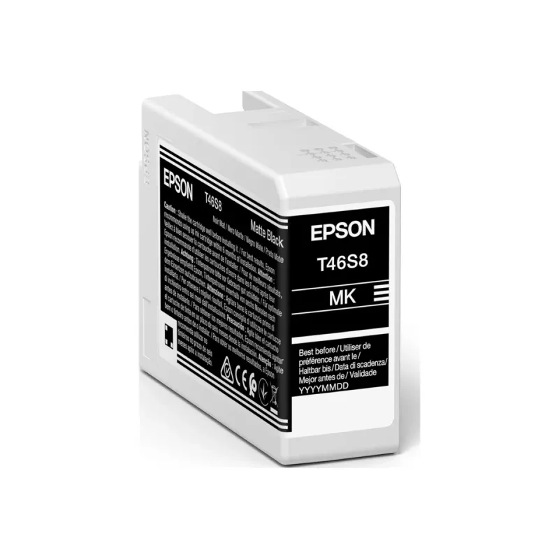 Epson T46S8 UltraChrome Pro10 cartucho de tinta, preto mate, 25 ml (C13T46S80N)