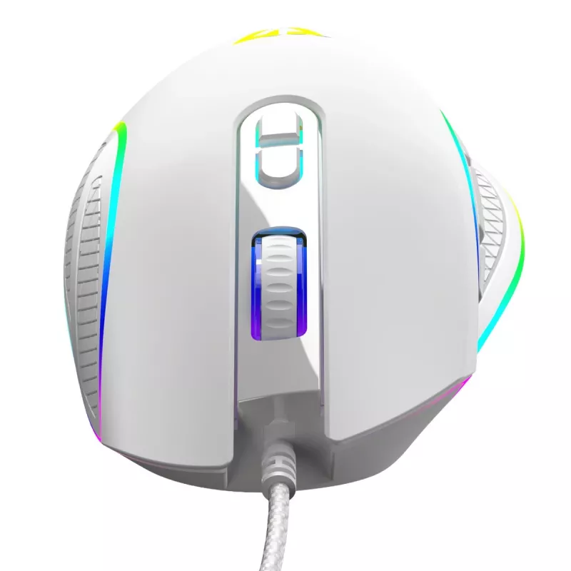 Rato ótico com fio MODECOM Volcano Veles (branco) — modelo M-MC-VELES-200