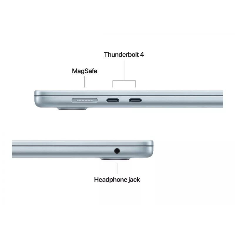 MacBook Air 15, Starlight, M4 (10-CPU/10-GPU), 24 GB, 512 GB, alemão, fonte de alimentação 35W Dual USB-C, MC6K4D/A