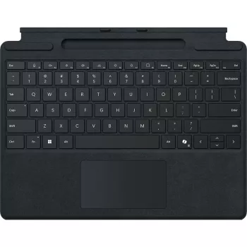 Teclado Microsoft Surface Pro QWERTZ alemão com armazenamento de caneta preto