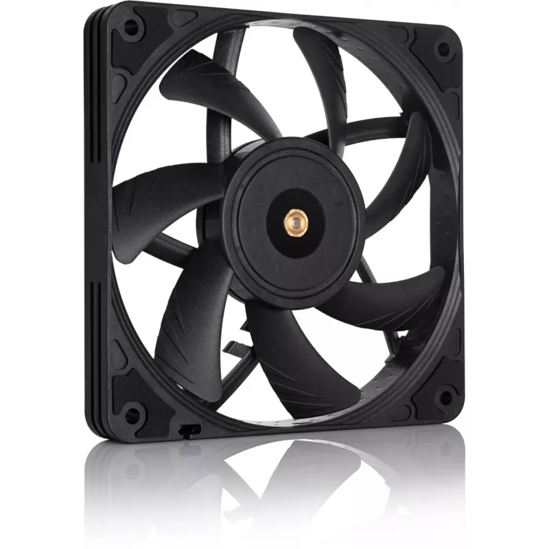 Ventoinha para caixa fina Noctua NF-A12x15 PWM de 120 mm, 15 mm de espessura, 12 V, PWM, 450–1850 RPM, 94,2 m³/h, 23,9 dB, rolamento SSO