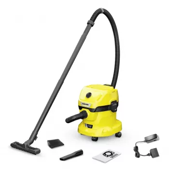 Aspirador de tambor Kärcher WD 2-18 12 L a seco e húmido 225 W saco de pó
