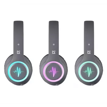 Headset DEFENDER FREEMOTION B571 LED sem fios binaural, drivers 4 cm, bateria 6–8 h, construção fechada, 20–20000 Hz