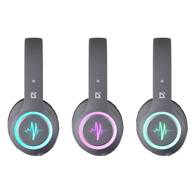 Headset DEFENDER FREEMOTION B571 LED sem fios binaural, drivers 4 cm, bateria 6–8 h, construção fechada, 20–20000 Hz