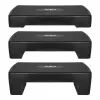 Plataforma de step Rebel Fitness – 3 níveis de altura, polipropileno, superfície antiderrapante, 680×280 mm