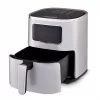 Fritadeira de ar quente HEINRICH'S HFR 8216 — 5 L, 1450 W, controlo tátil, ecrã LED, prateado, de apoio