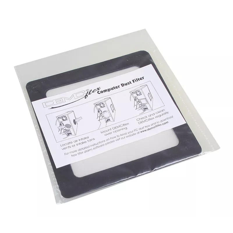 Filtro de filtração DEMCiflex Type2 80 mm – filtro de pó para ventoinhas de caixa de PC, modelo DF0430