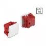 Interruptor de pressão DELOCK Easy 45 2P 250V 10A branco, 45×45×37 mm