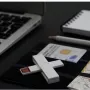 +ID Leitor de cartão inteligente branco, BLISTER