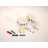 Clipes Zebra para utilização com pulseiras QuickClip amarelo
