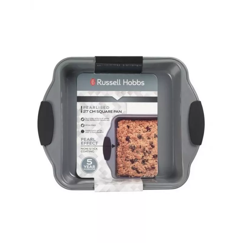 Frigideira retangular Russell Hobbs RH01913EU7 27 cm revestimento antiaderente cor de pérola