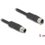 Cabo de sensor/atuador DeLOCK 80522 5 m RST M12 preto