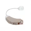 Amplificador de som intra-auricular Haxe JH-125, recarregável, bege, 4 níveis de volume, amplificação 45 dB