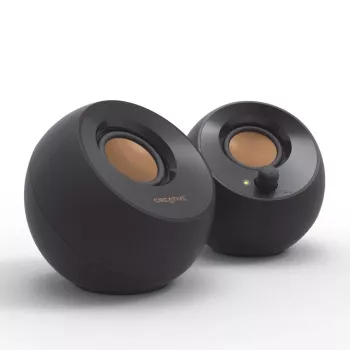 Altifalantes estéreo Creative Pebble 2.0 para secretária, preto