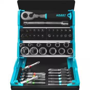 Conjunto de bits Hazet 2200SC-2, encaixe de 1/4 polegadas, 32 peças