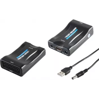 Conversor SCART para HDMI ShiverPeaks 05-07001, resolução até 1080p