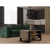 Tampo de mesa de centro e shop STOLIK KAWOWY ŁAWA MODERN 4P fino carvalho Artisan / ripas pretas