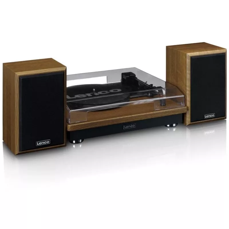 Gira-discos de áudio com acionamento por correia Lenco LS-100WD