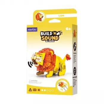 MierEdu Build and Listen Puzzle 3D - Leão