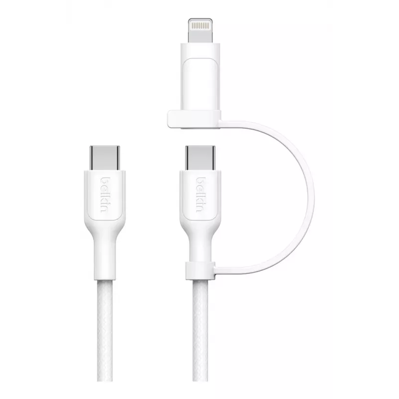 Cabo USB Belkin BoostCharge Pro 1,5 m USB-C USB-C/Lightning Branco